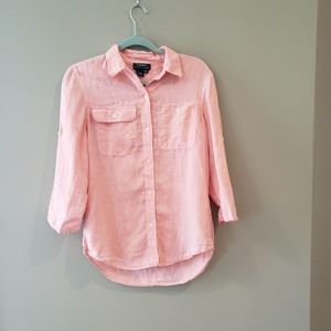 Linen Lauren Ralph Lauren Button Down Blouse